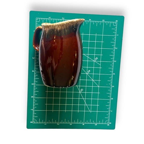 VTG Hull Pottery Brown Drip Creamer Pitcher | House N Garden, Mirror Brown - Picture 7 of 8